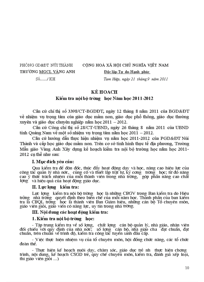 image for page Kế hoạch bồi dưỡng chuyên môn