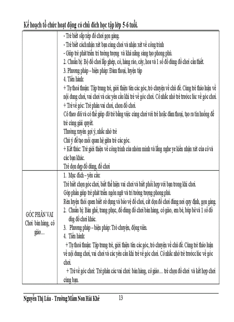 image for page Kế hoạch chăm sóc giáo dục trẻ 5 tuổi