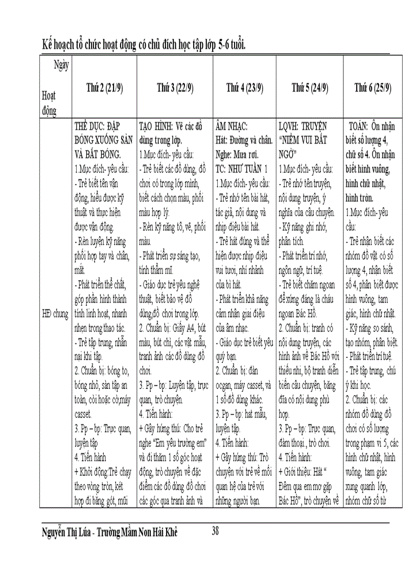 image for page Kế hoạch chăm sóc giáo dục trẻ 5 tuổi