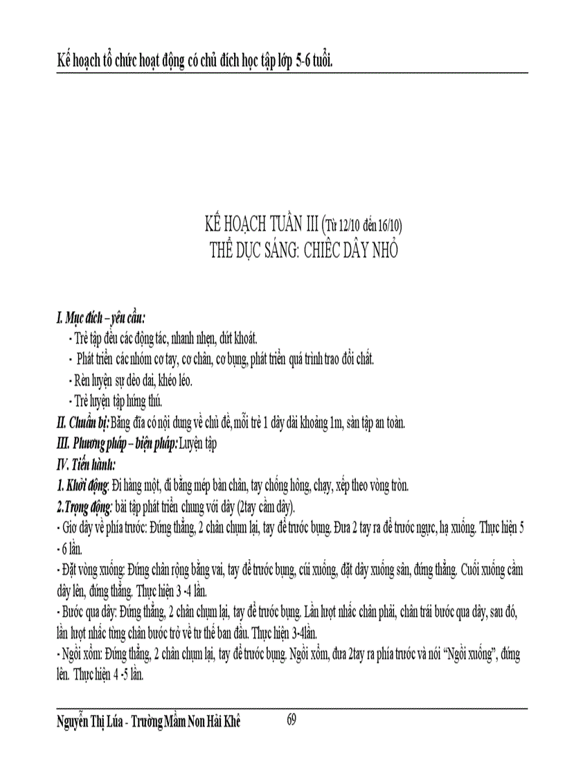 image for page Kế hoạch chăm sóc giáo dục trẻ 5 tuổi