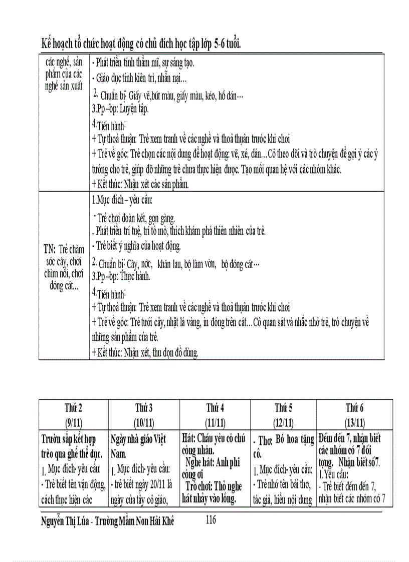 image for page Kế hoạch chăm sóc giáo dục trẻ 5 tuổi