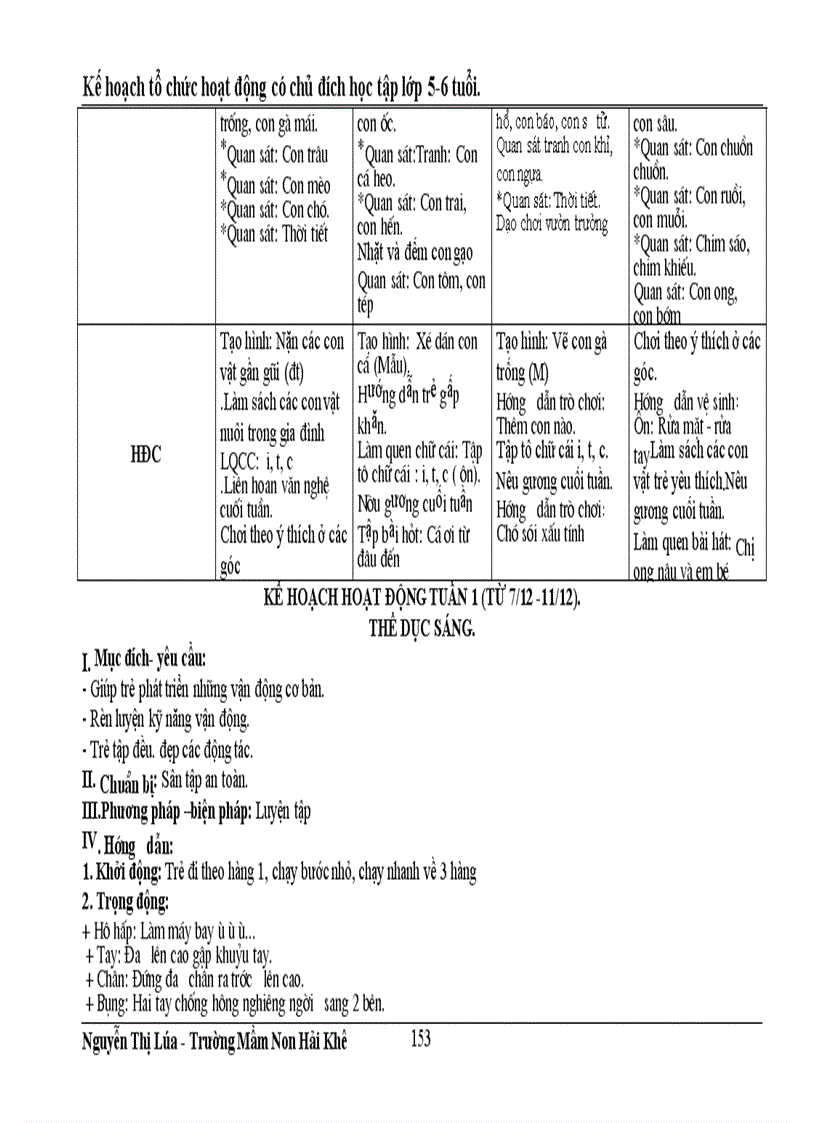 image for page Kế hoạch chăm sóc giáo dục trẻ 5 tuổi