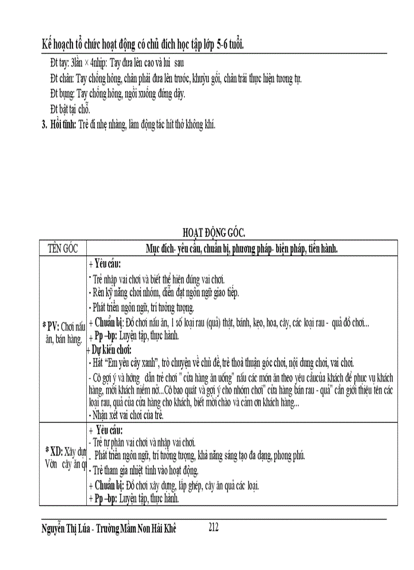 image for page Kế hoạch chăm sóc giáo dục trẻ 5 tuổi