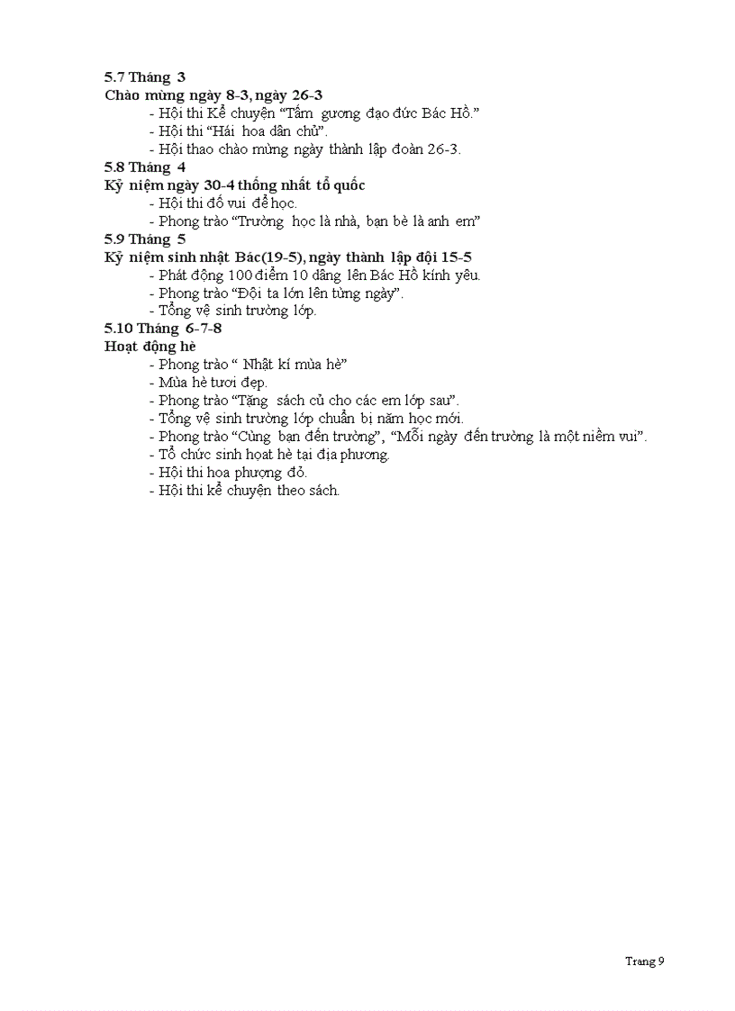 image for page Kế hoạch chỉ đạo HĐ NGLL