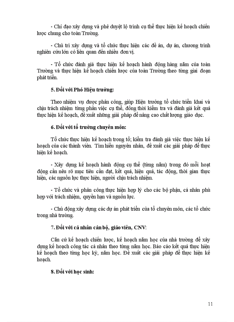 image for page Kế hoạch chiến lược thcs