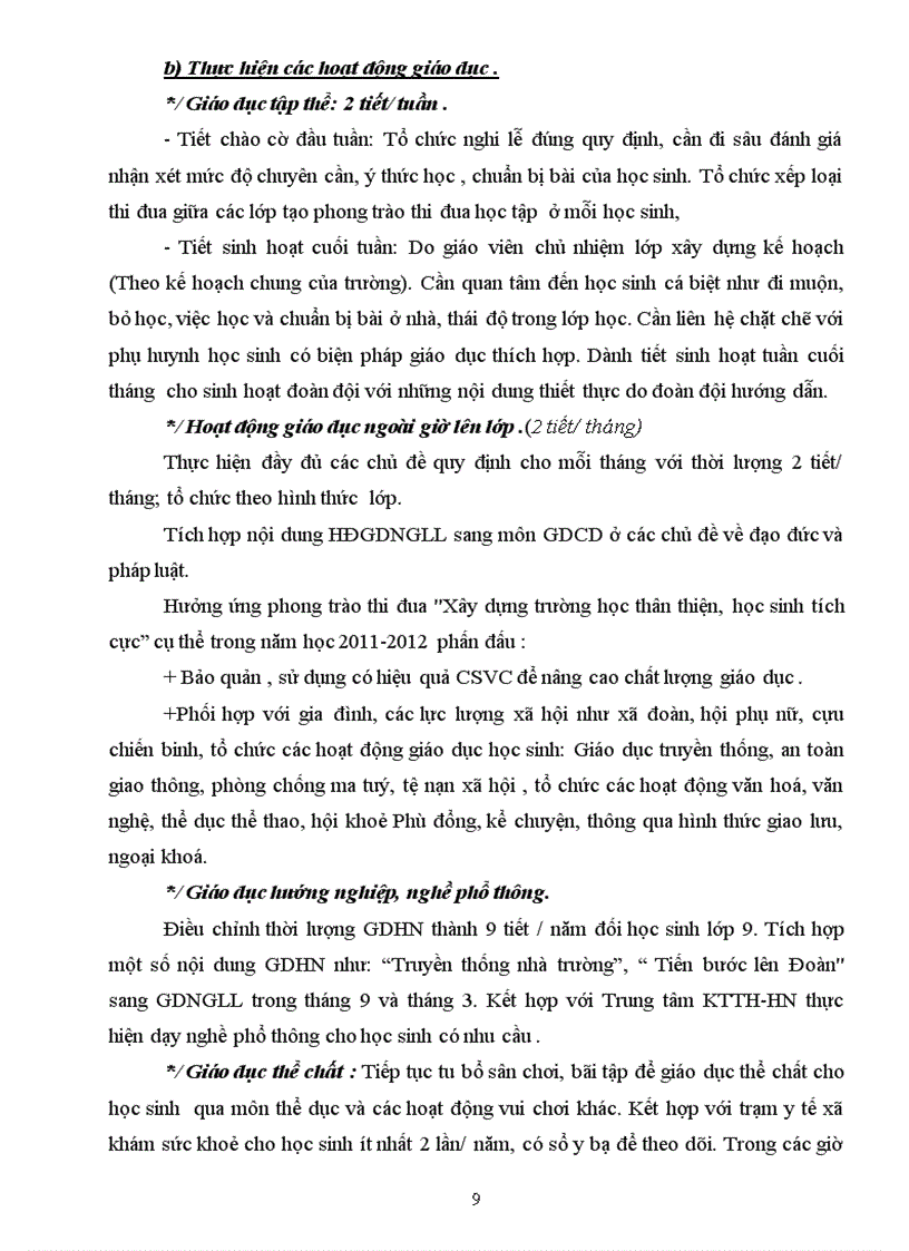 image for page Kế hoạch chuyên môn tổ KHTN năm học 2011 2012