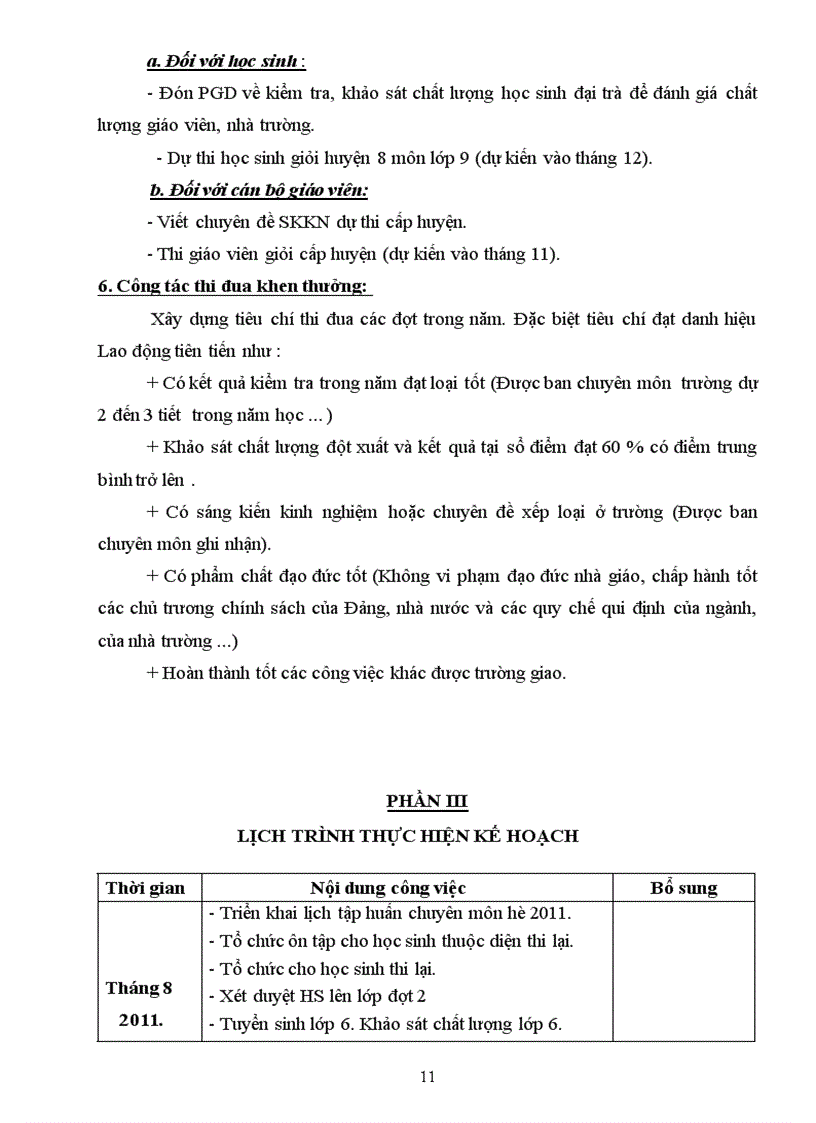 image for page Kế hoạch chuyên môn tổ KHTN năm học 2011 2012