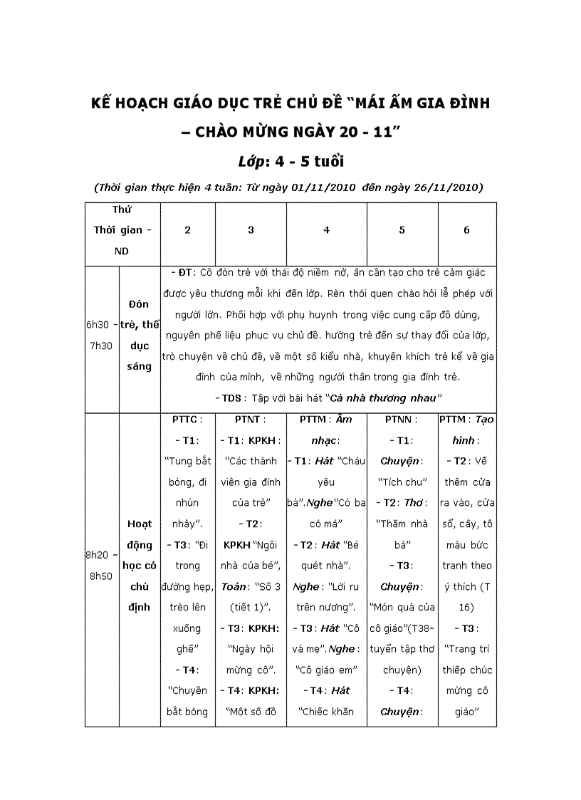 image for page Ke hoach giao duc thang 11 nha tre