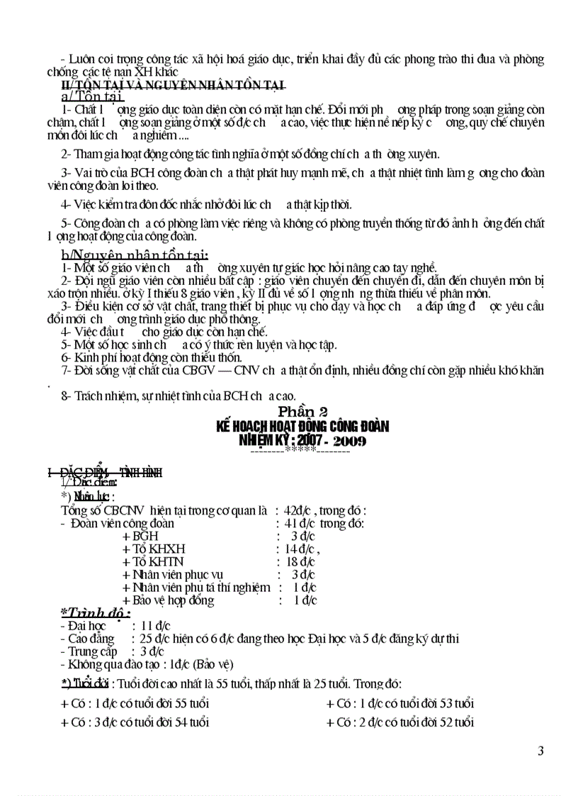 image for page Ke hoach hoat dong cong doan