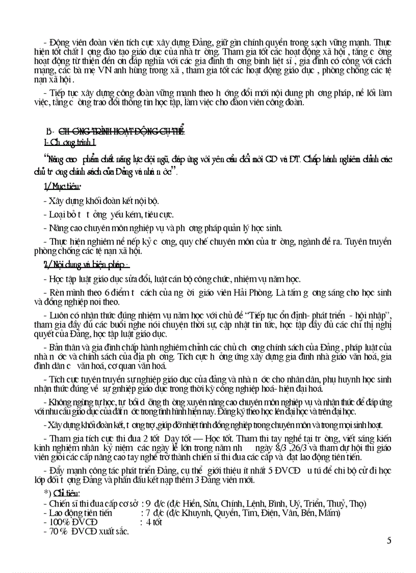 image for page Ke hoach hoat dong cong doan