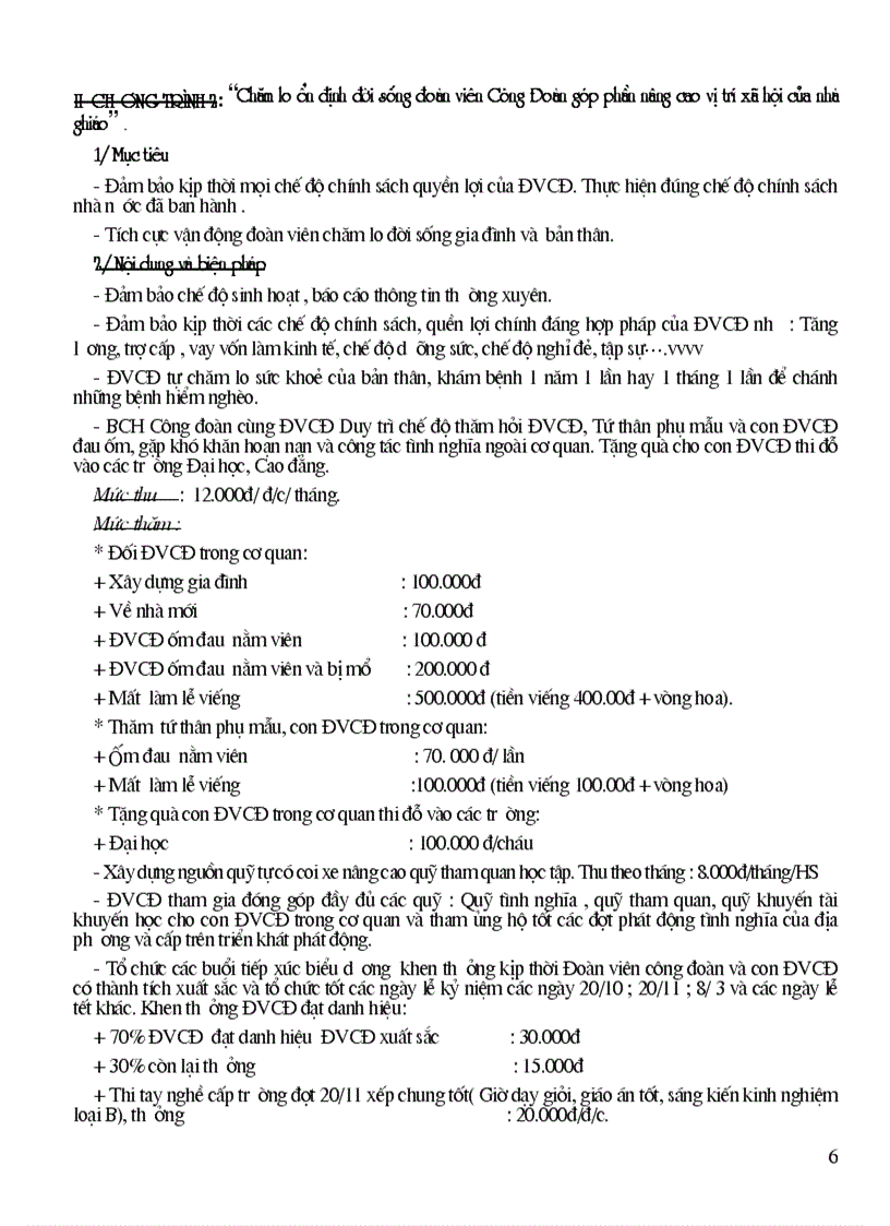 image for page Ke hoach hoat dong cong doan