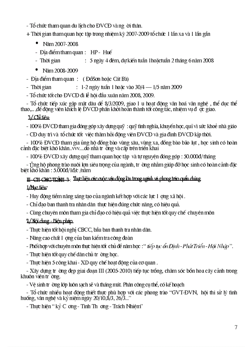 image for page Ke hoach hoat dong cong doan