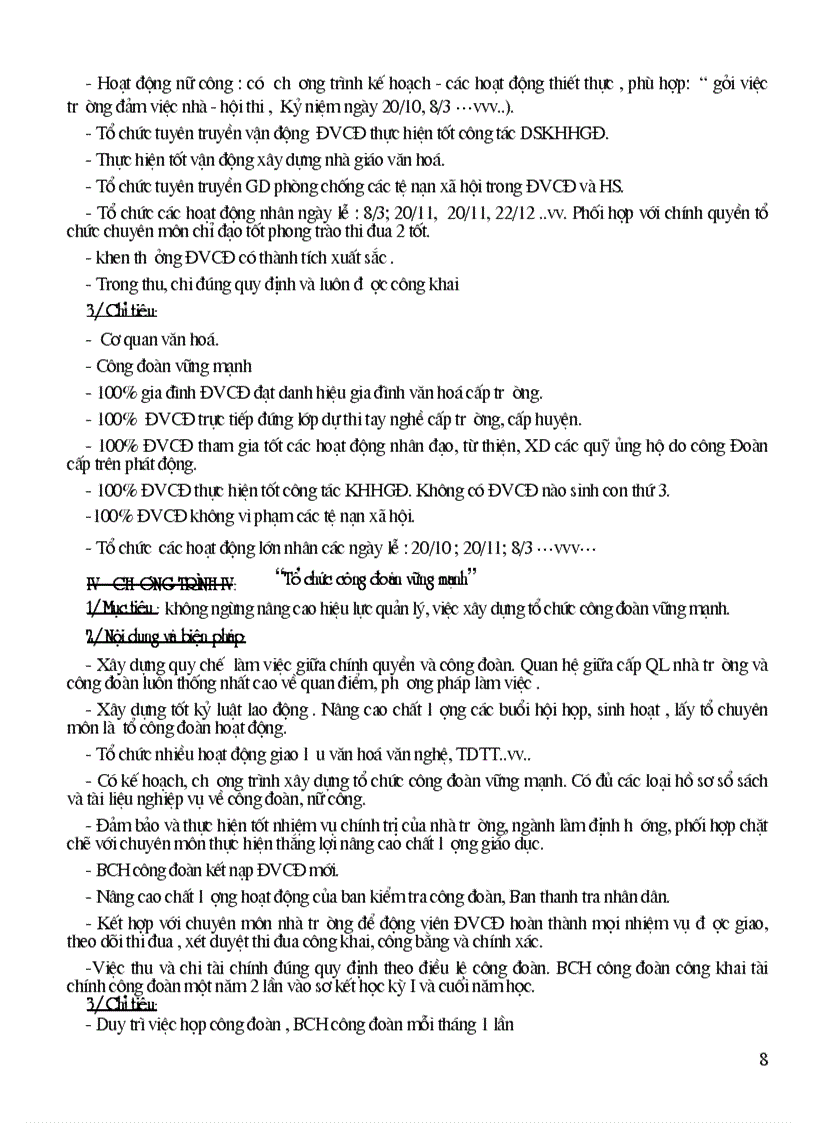 image for page Ke hoach hoat dong cong doan