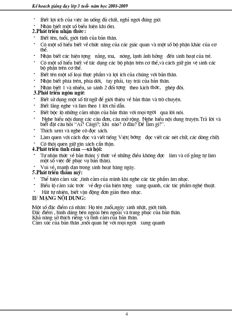 image for page Kế hoạch lớp 3 tuổi