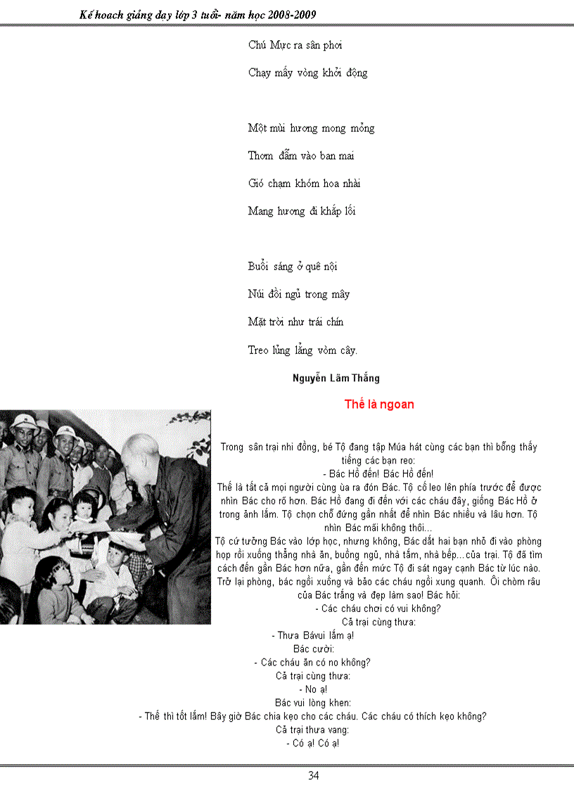 image for page Kế hoạch lớp 3 tuổi