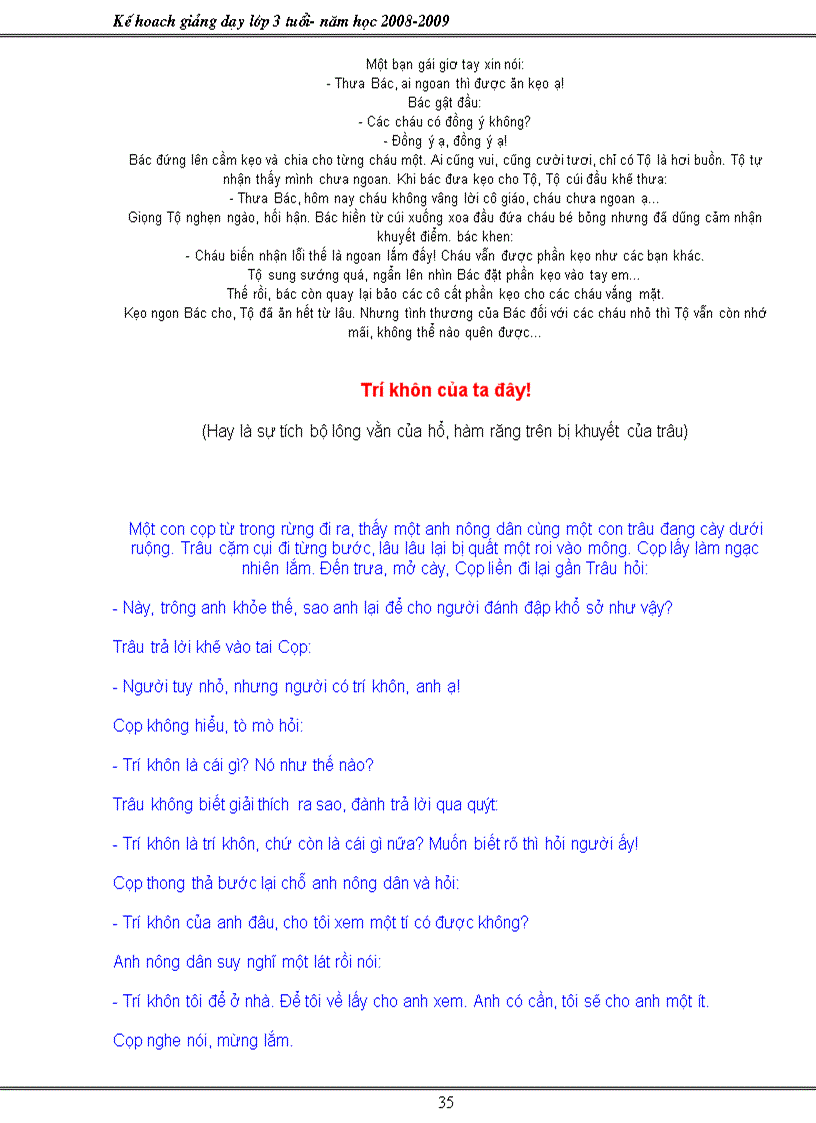 image for page Kế hoạch lớp 3 tuổi