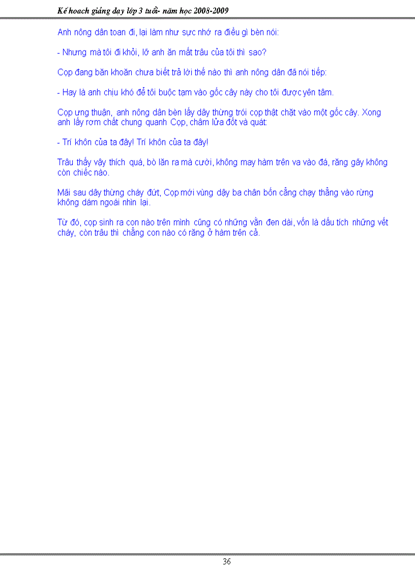 image for page Kế hoạch lớp 3 tuổi