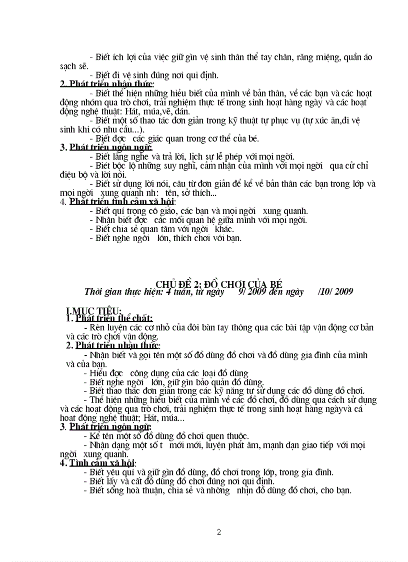 image for page Ke hoach nha tre 24 36 tháng nam 2009 2010