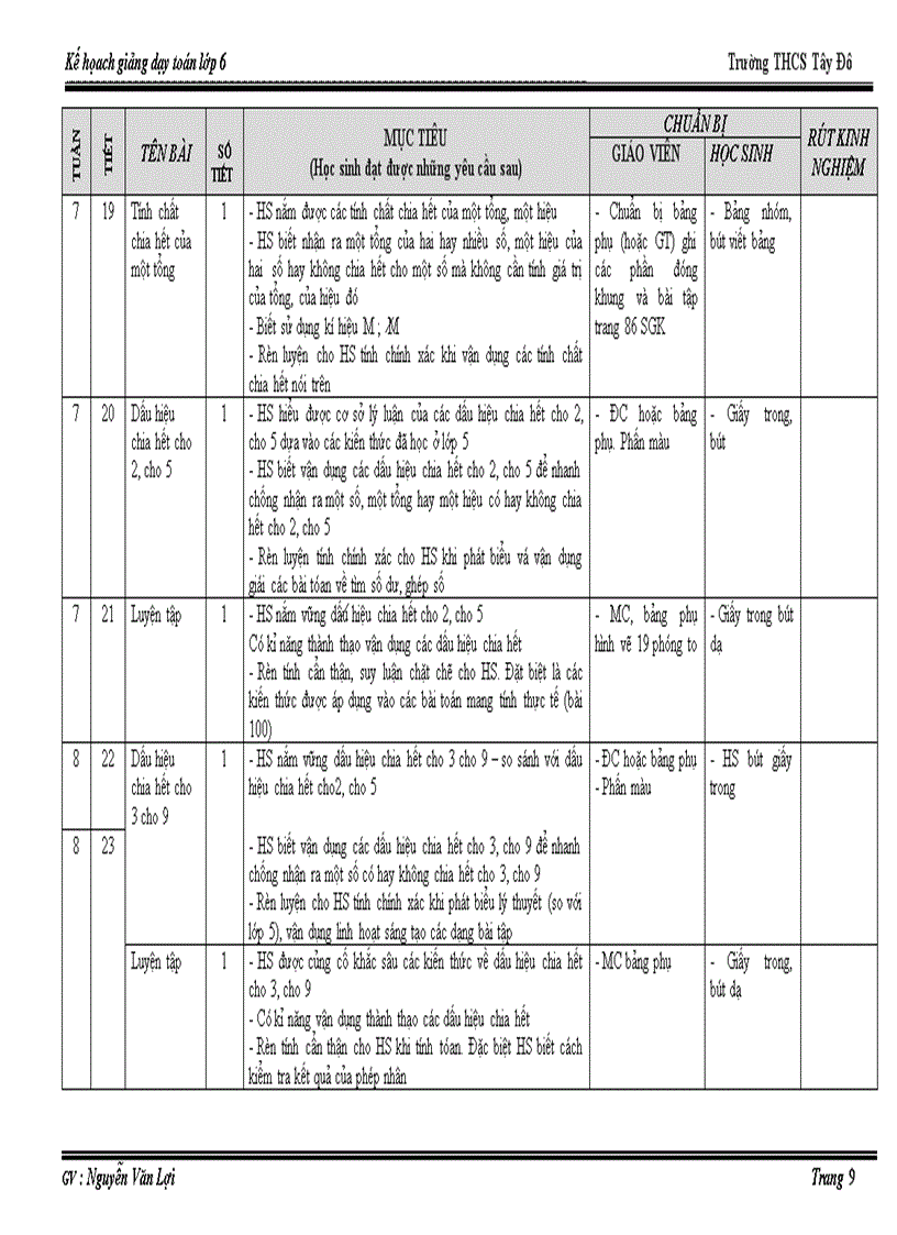image for page Ke hoach toan 6