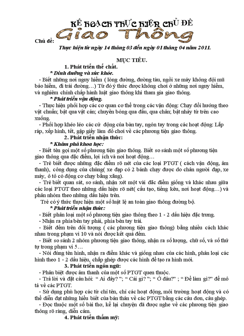 image for page KH Mạng ND Chủ đề Giao thông