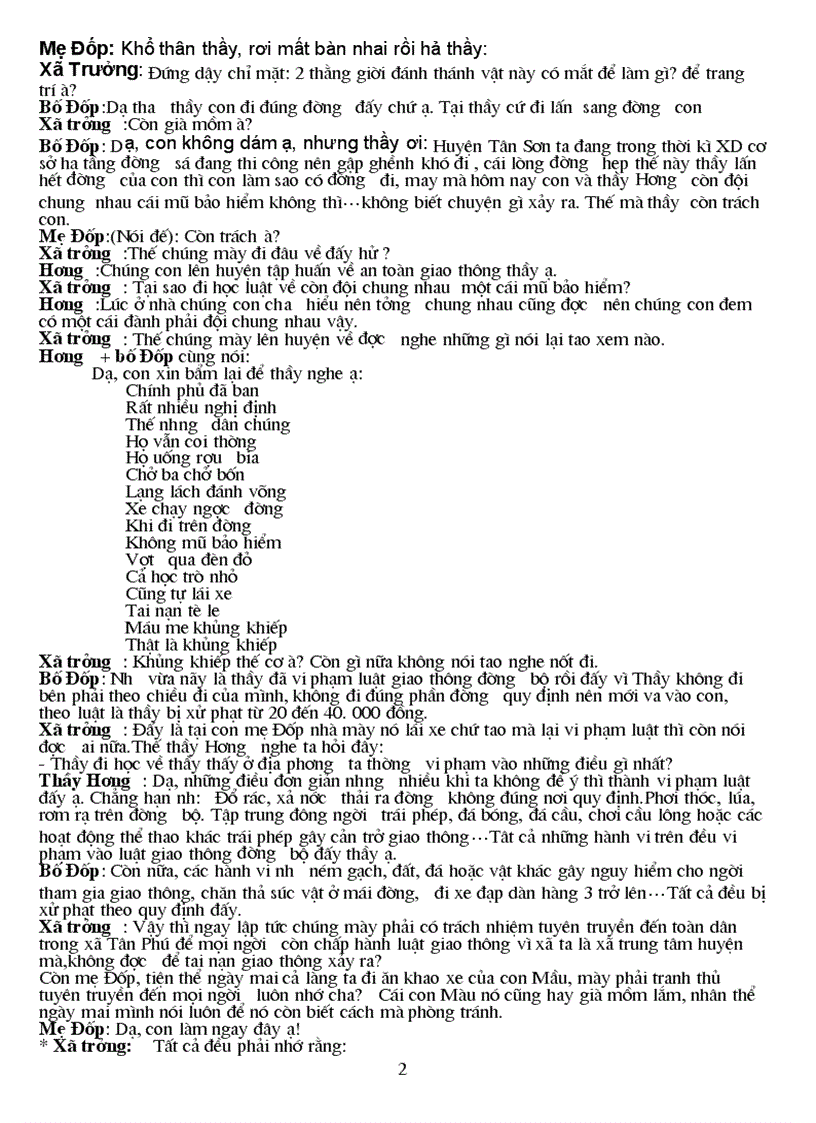 image for page Kịch bản an toàn giao thông