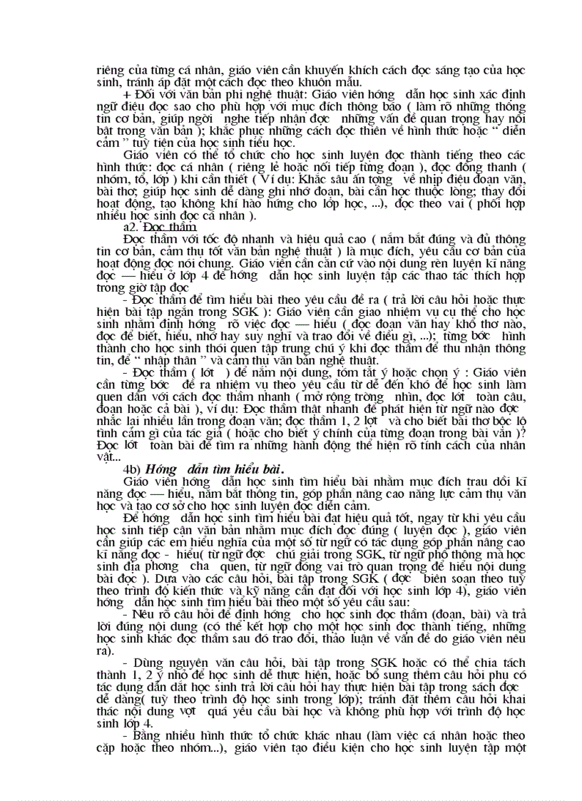 image for page Kinh nghiệm chỉ đạo dạy Tập đọc lớp 4