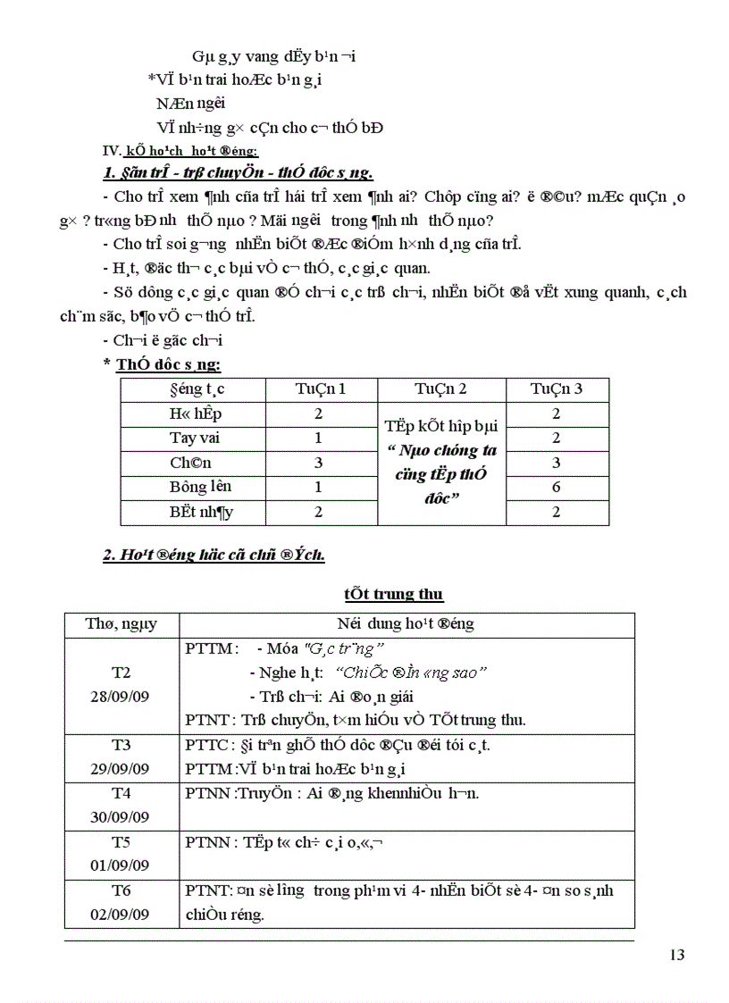 image for page Kế hoạch chủ đề 1