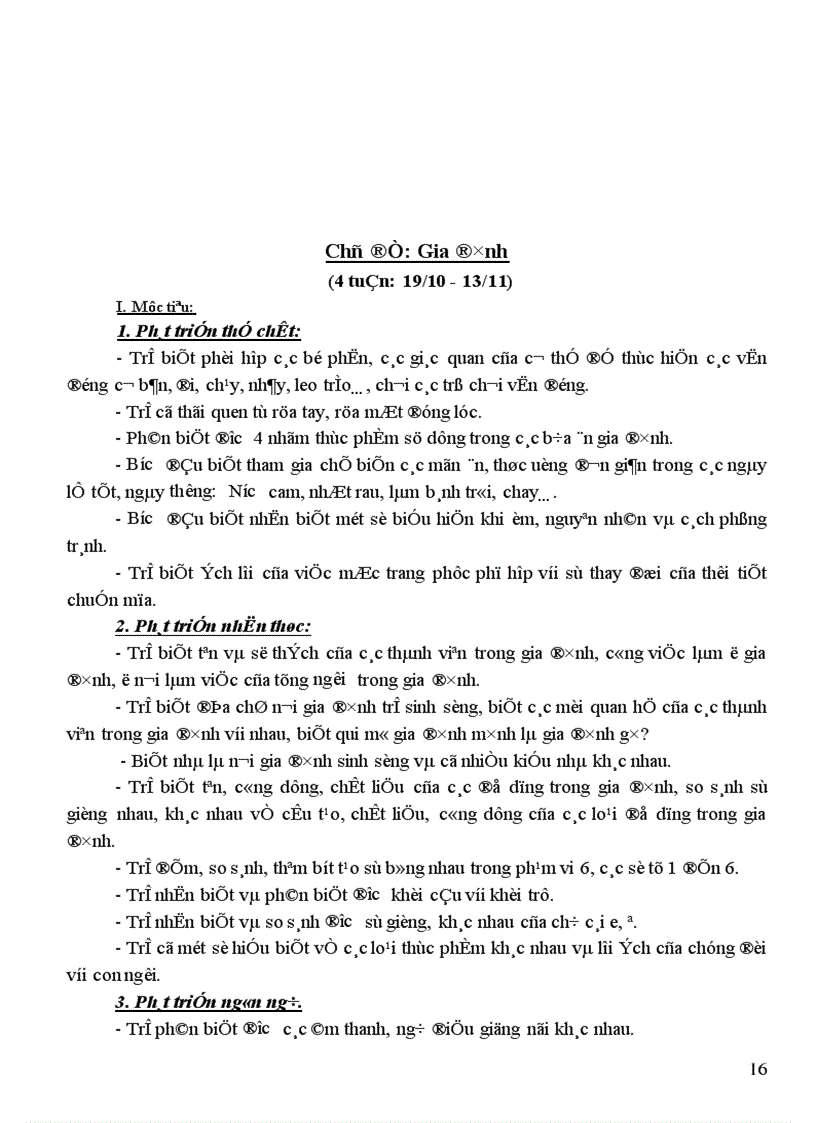 image for page Kế hoạch chủ đề 1