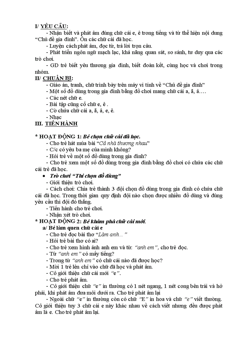 image for page Làm quen e ê