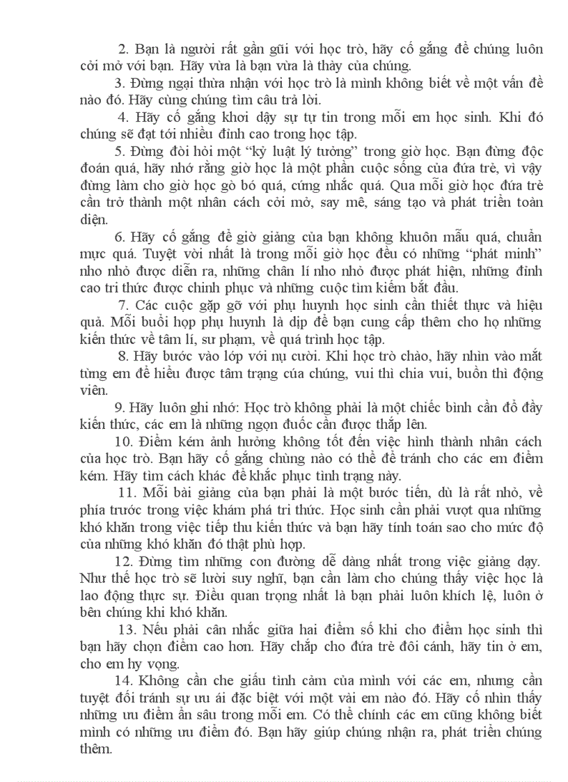 image for page Làm thế nào để trở thành giáo viên dạy giỏi