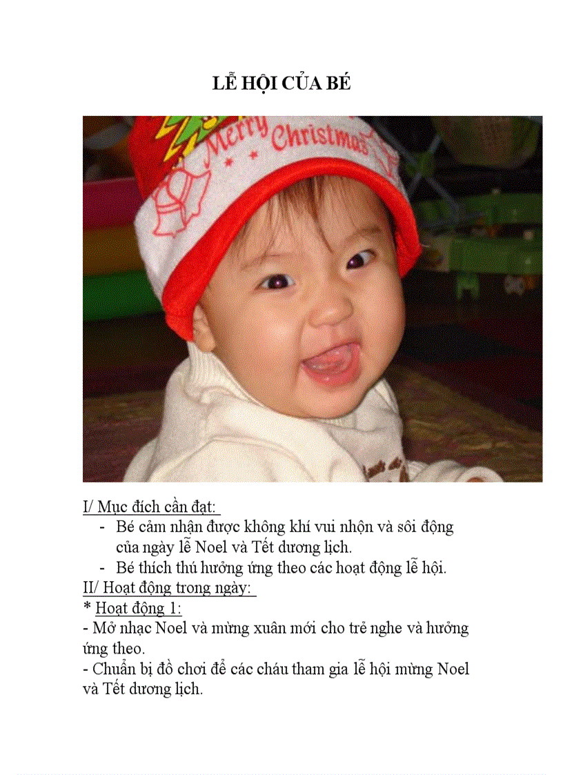 image for page Lễ hội của bé Lễ Noel và Tết dương lịch