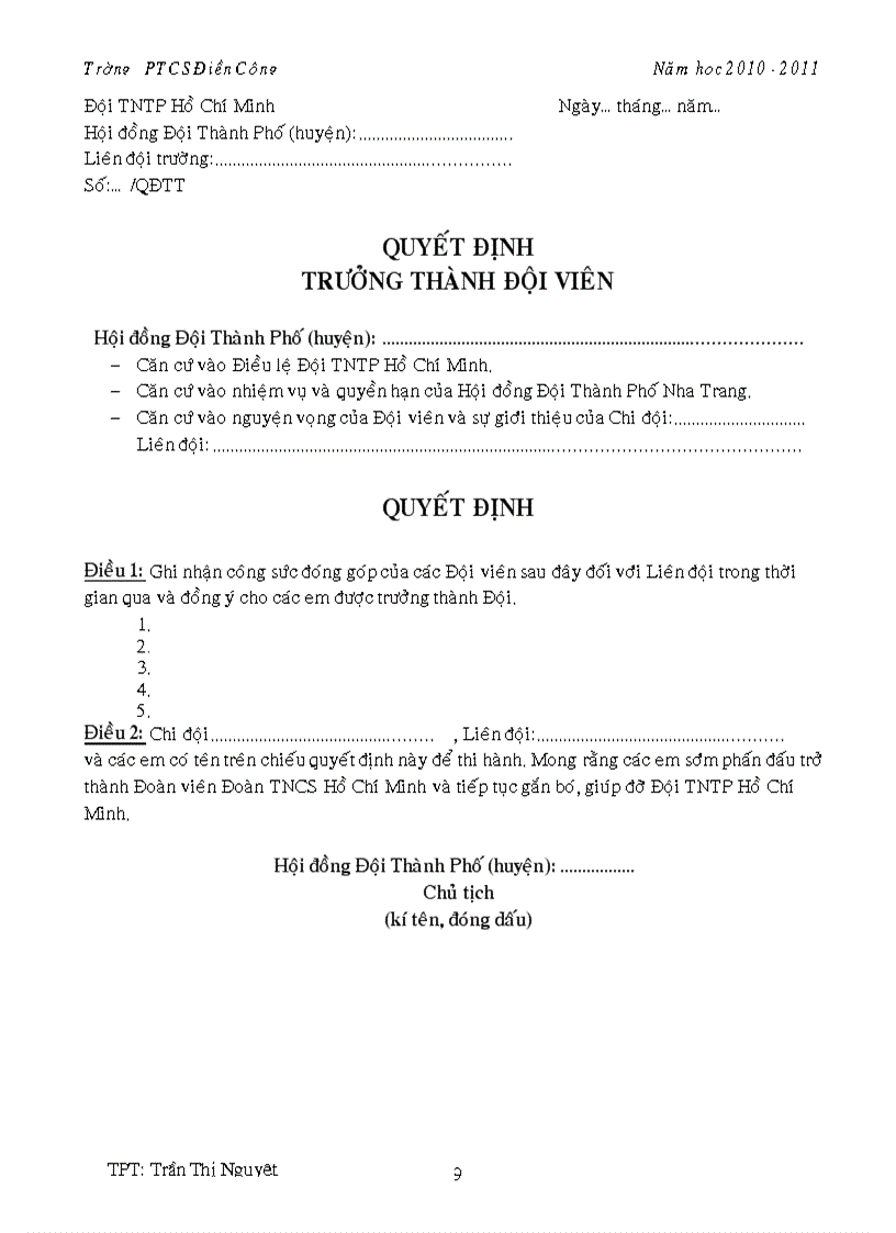 image for page Lễ trưởng thành đội