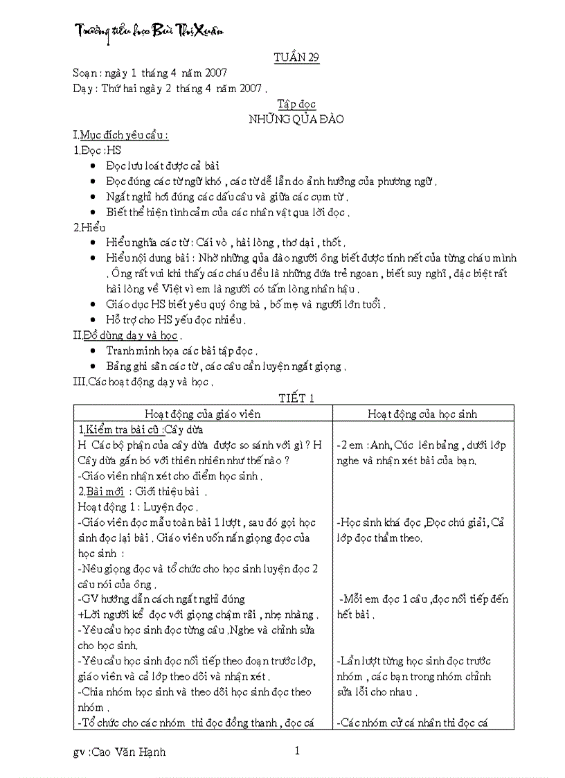 image for page Lớp 2 Tuần 29