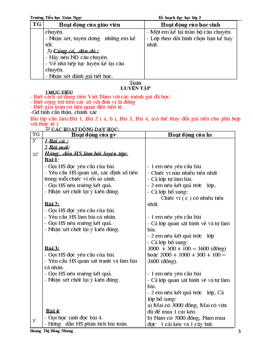 image for page Lớp 3 buổi 1 tuần 26