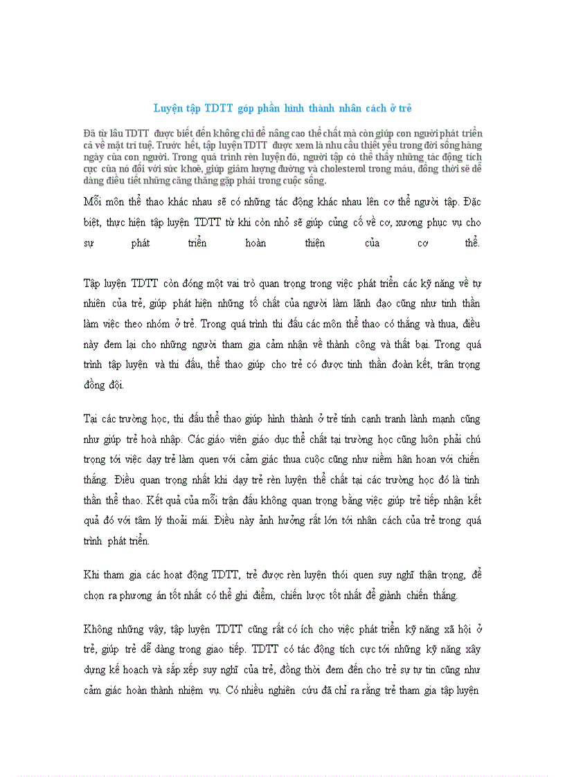 image for page Luyen tap TDTT