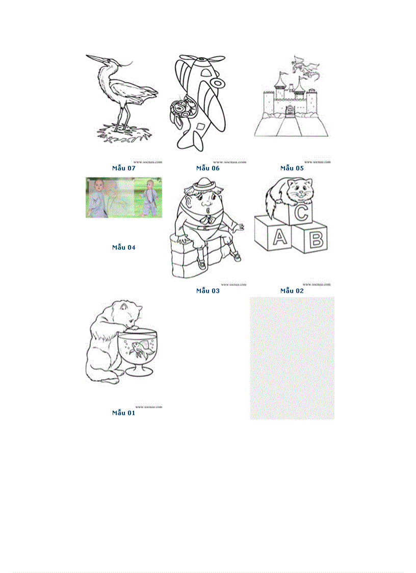 image for page Mẫu hình tô màu