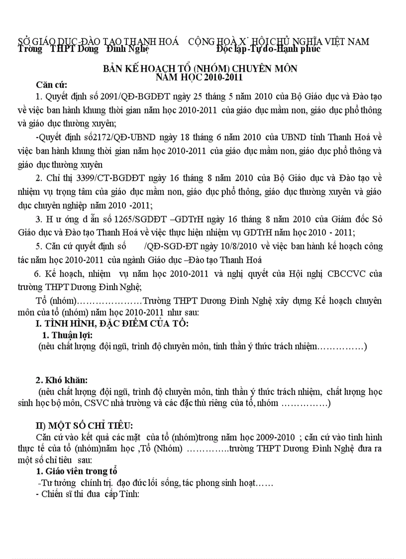 image for page Mau ke hoach to nhom chuyen mon