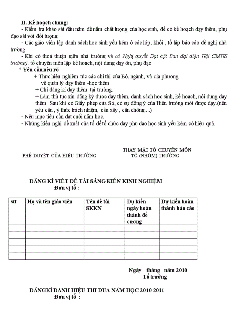 image for page Mau ke hoach to nhom chuyen mon