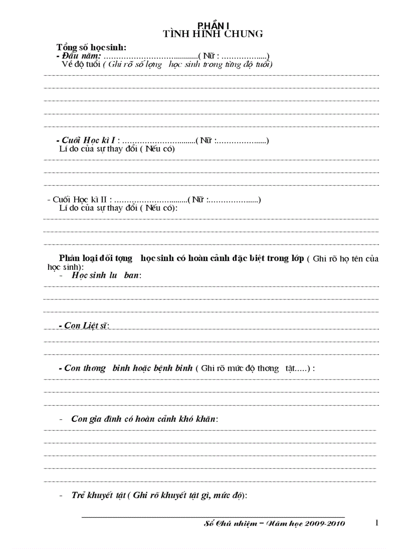 image for page Mẫu sổ chủ nhiệm