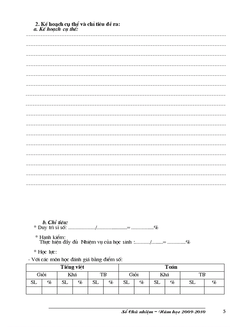image for page Mẫu sổ chủ nhiệm