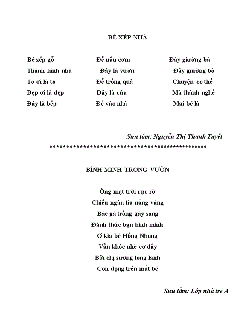 image for page Một số bài đồng dao dạy trẻ MN Thu thủy