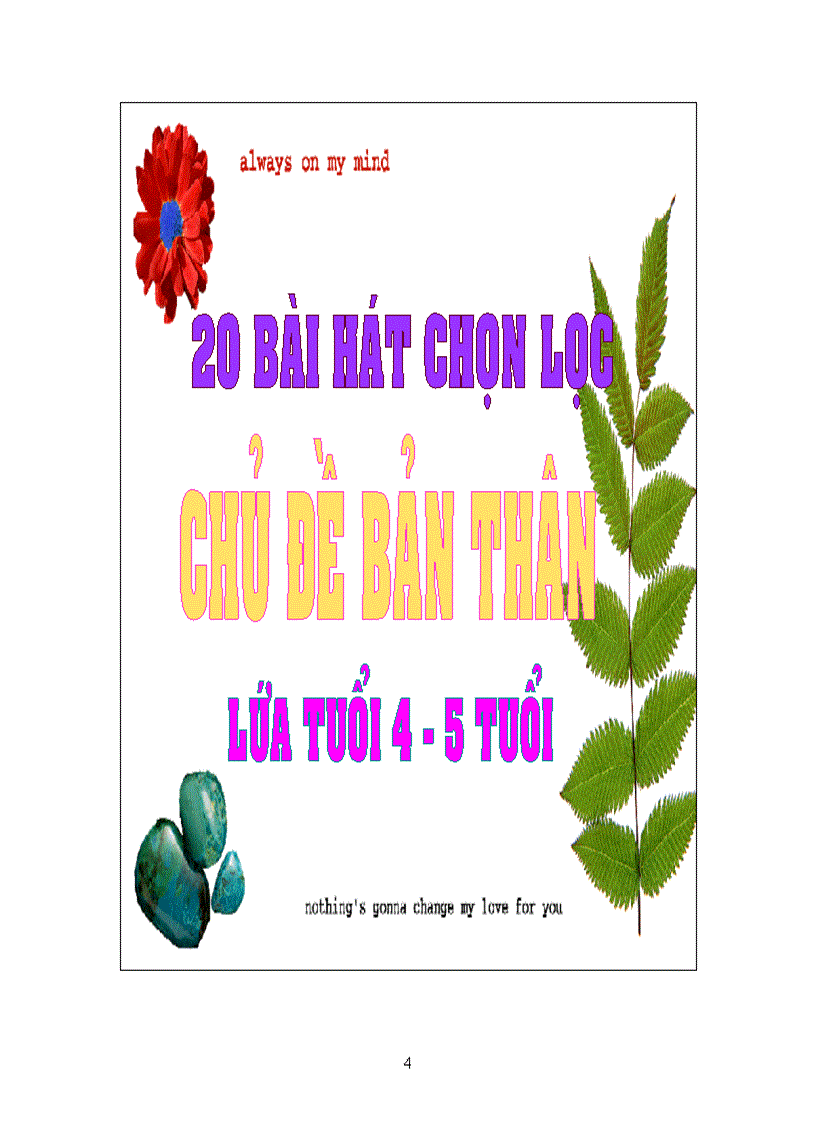 image for page Một số bài hát chủ chủ đề bản thân