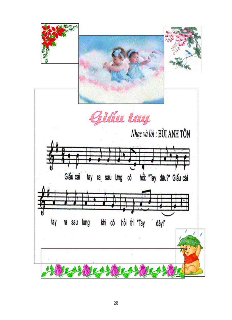 image for page Một số bài hát chủ chủ đề bản thân