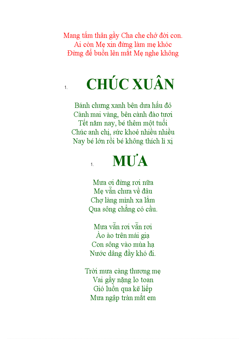 image for page Một số bài thơ bài hát Lá