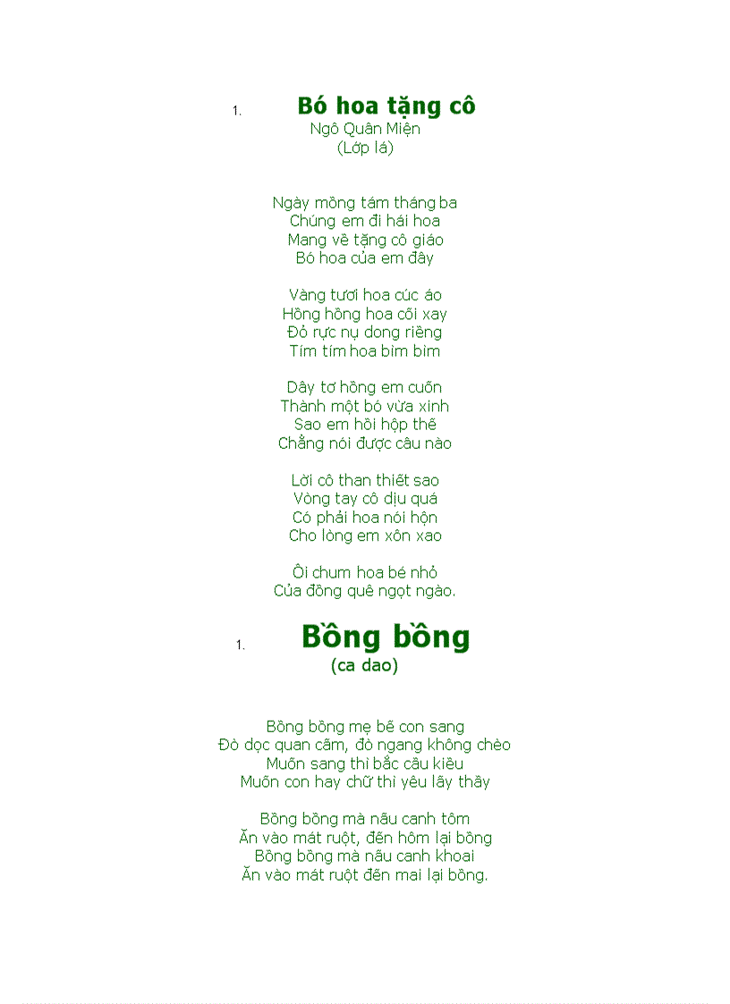 image for page Một số bài thơ bài hát Lá