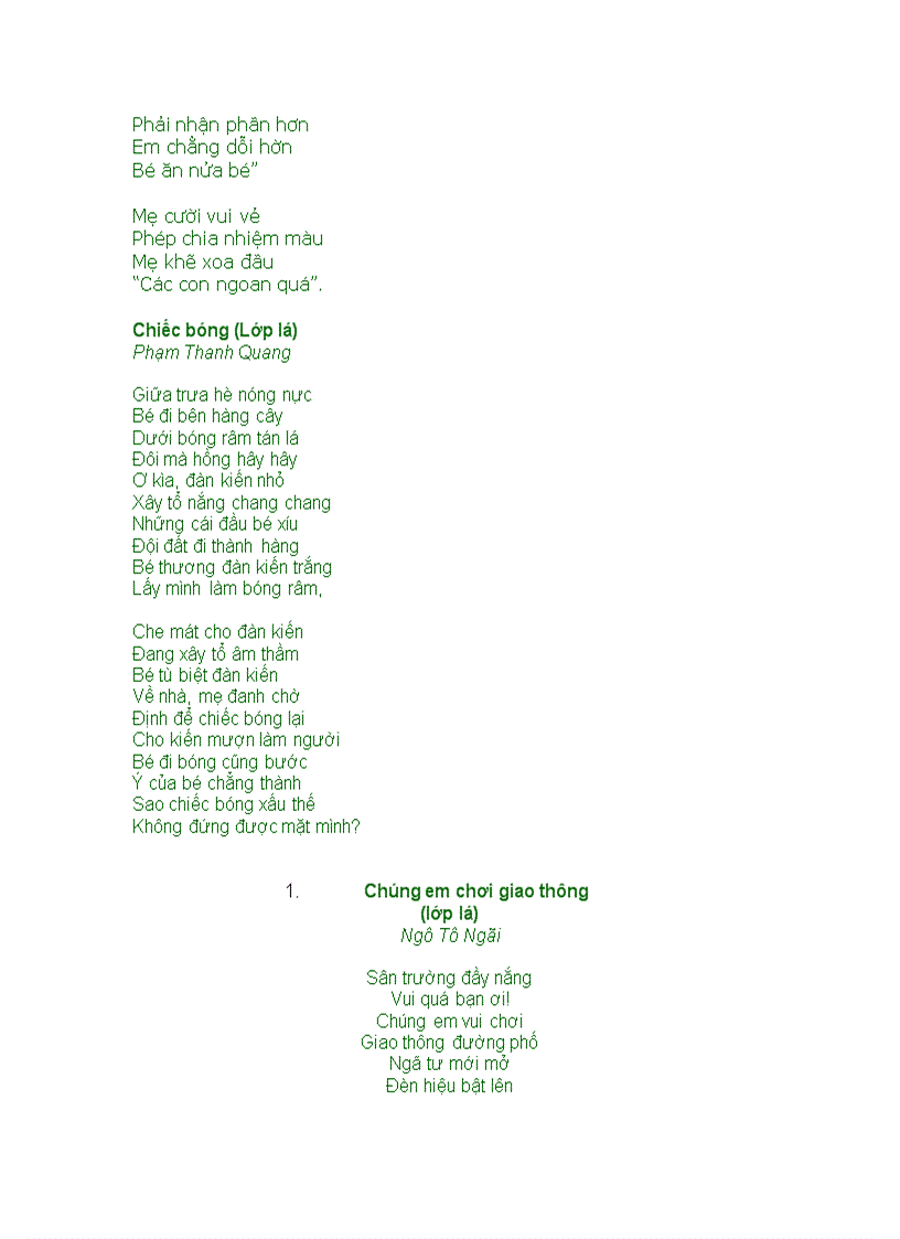 image for page Một số bài thơ bài hát Lá