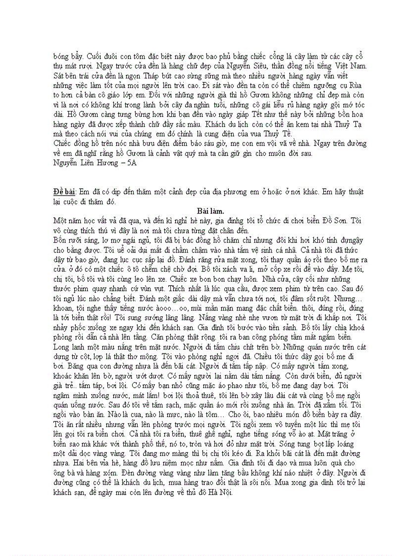 image for page Một số bài văn hay lớp 5