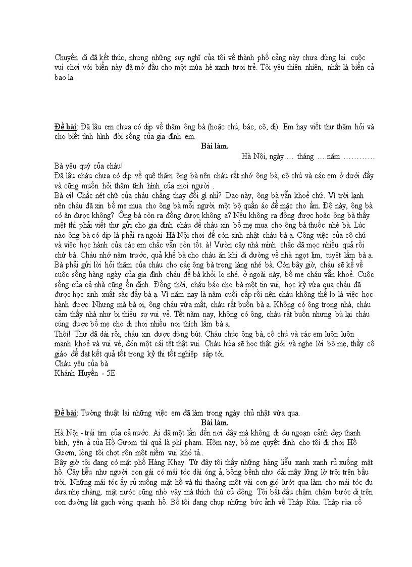 image for page Một số bài văn hay lớp 5