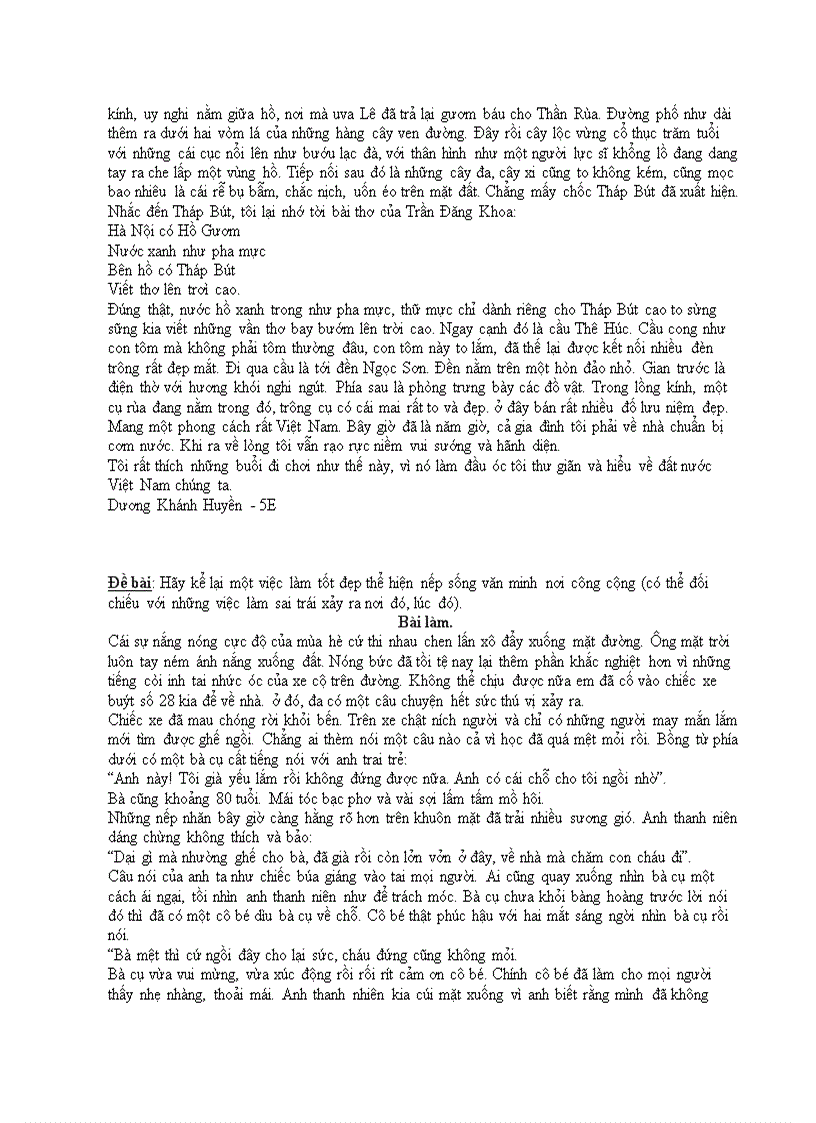 image for page Một số bài văn hay lớp 5