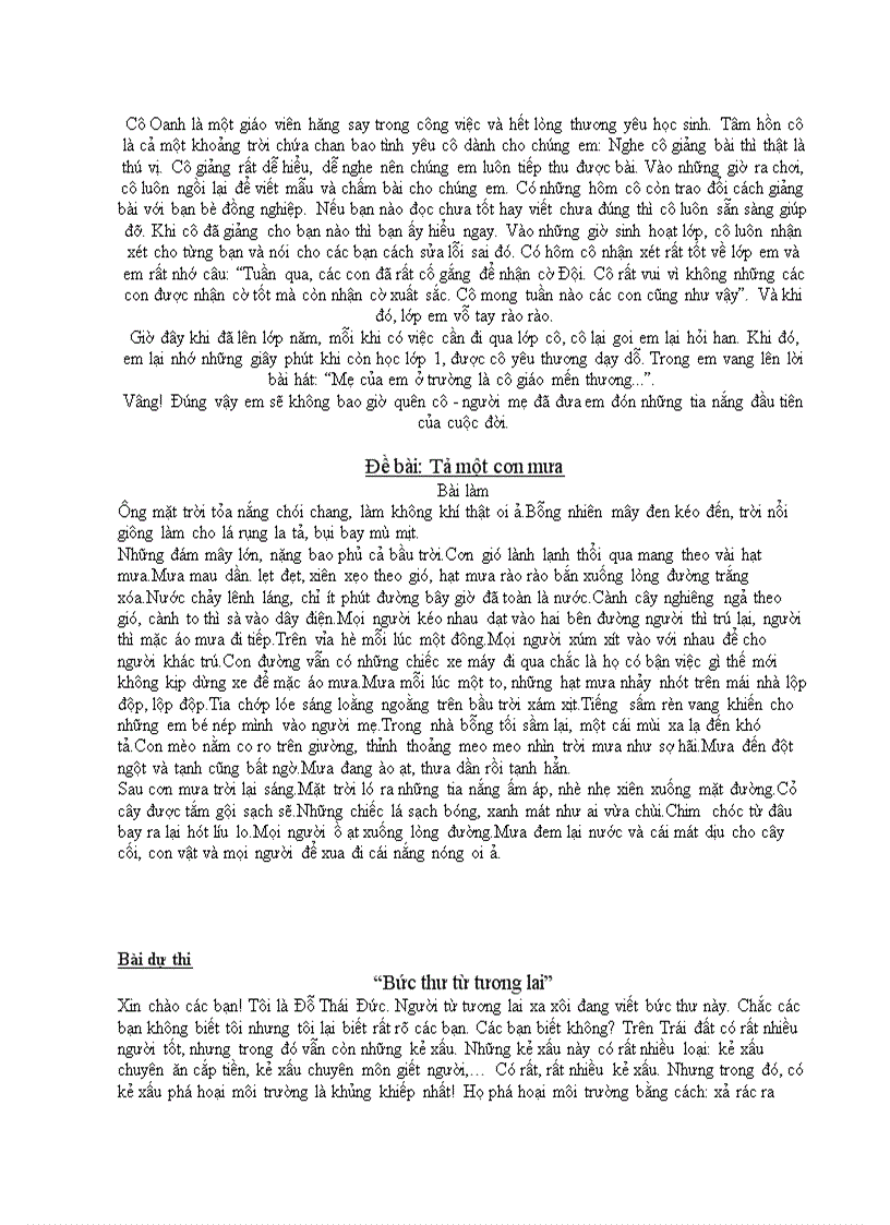 image for page Một số bài văn hay lớp 5